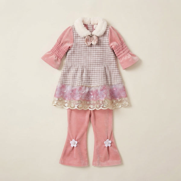 Pink Toddler Girls Winter Outfit Set — Photo 2