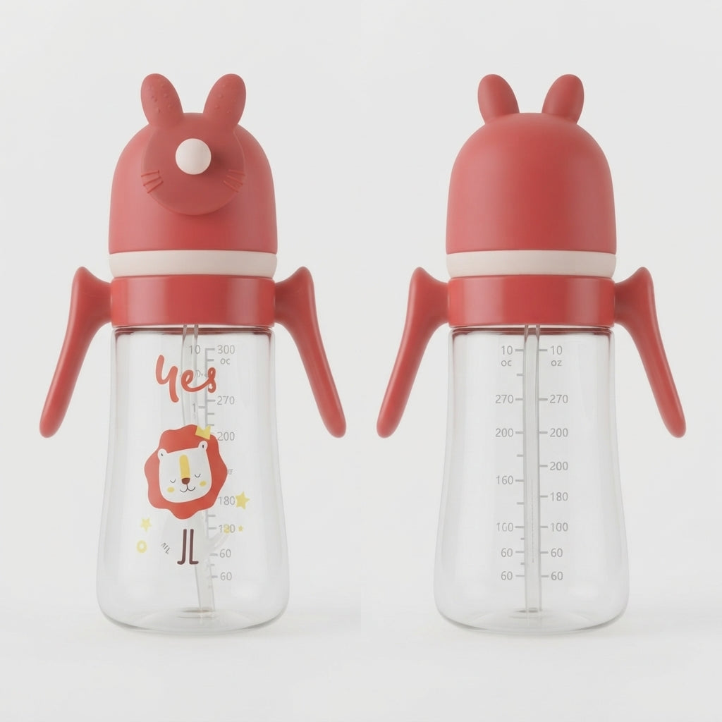 Cute Bunny Ear Print Baby Sipper 300ml