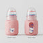 Glass Baby Feeder with Toy Cap 2 Oz Pink
