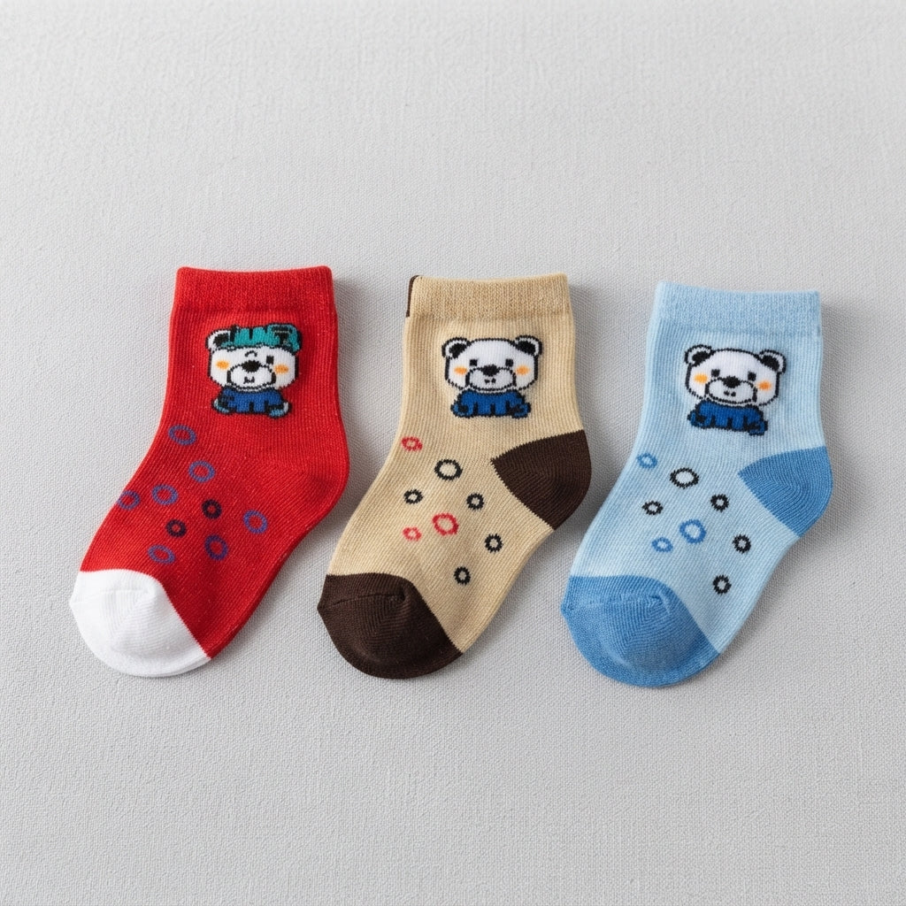 Jianbei Baby Cartoon Cotton Socks Set