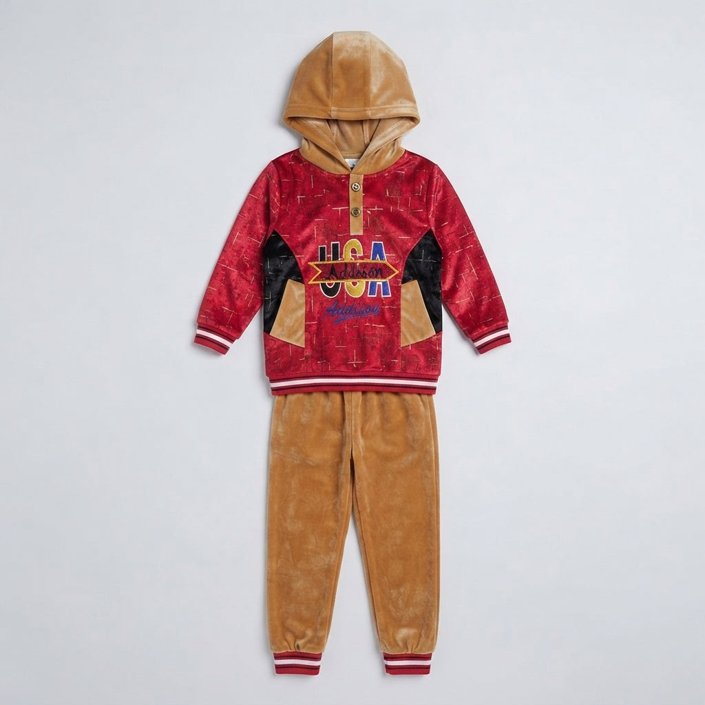 Boys Velvet Winter Suit — Photo 2