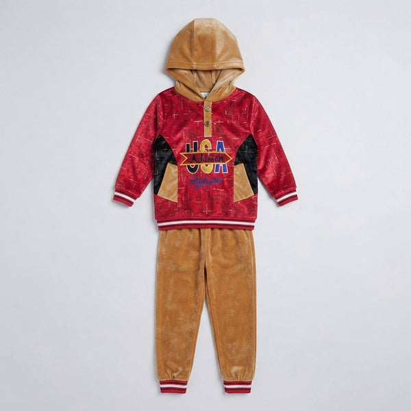 Boys Velvet Winter Suit — Photo 2