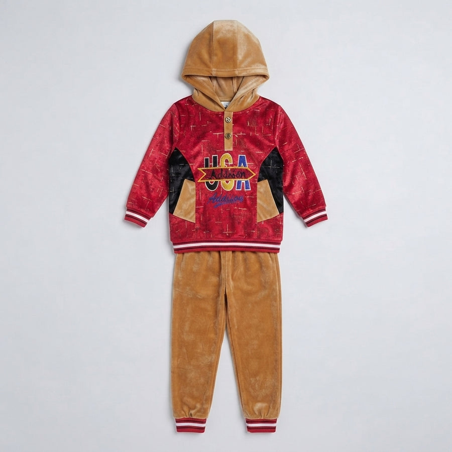 Boys Velvet Winter Suit — Photo 2