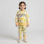 Baby Girl Cream Floral "Stronger" Printed Two-Piece Suit