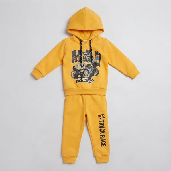 Premium Yellow 2 Piece Winter Suit for Kids 1 to 2 Years Warm and Stylish Outfit