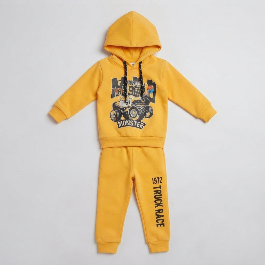 Premium Yellow 2 Piece Winter Suit for Kids 1 to 2 Years Warm and Stylish Outfit