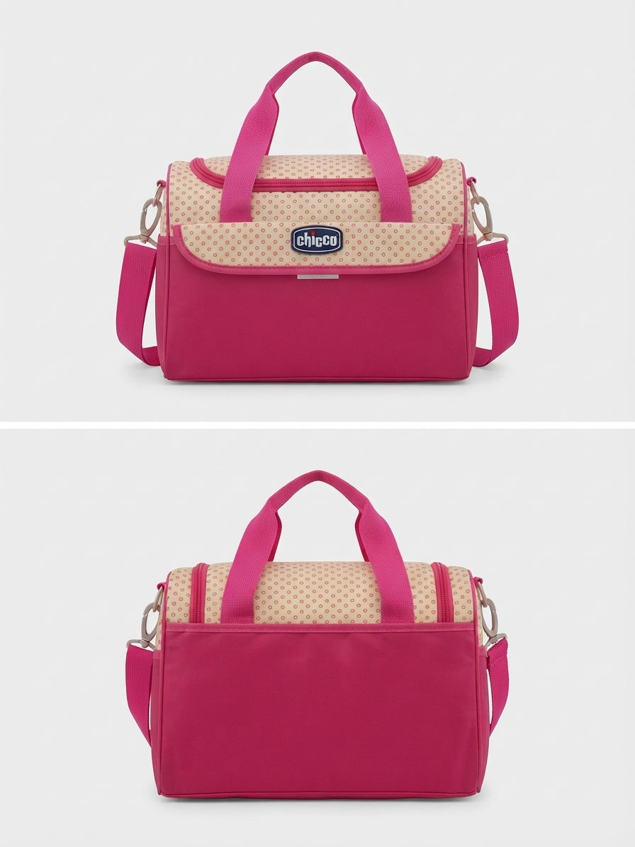 Chicco Pink Polka Dot Maternity  Diaper Bag