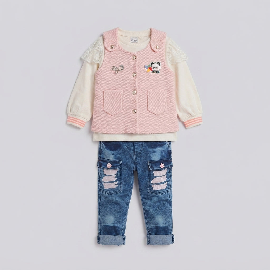 Girls 3-Piece Fleece Winter Suit — Photo 2