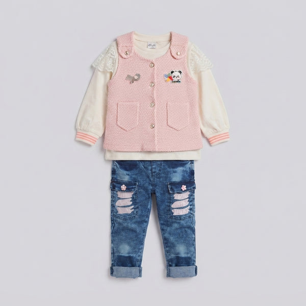 Girls 3-Piece Fleece Winter Suit — Photo 2