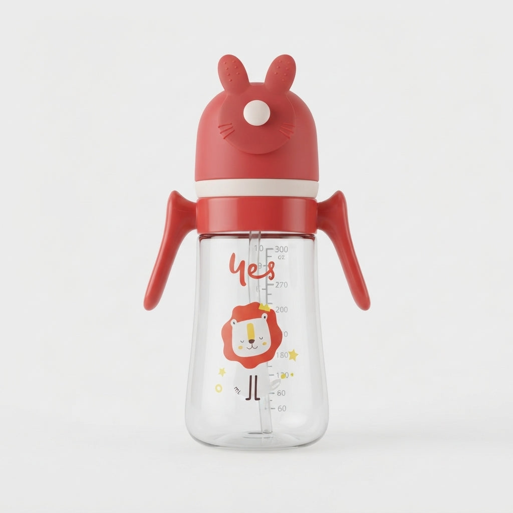 Cute Bunny Ear Print Baby Sipper 300ml