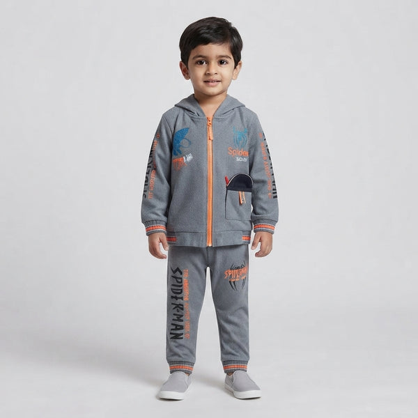 Boys Premium Velvet 2 Piece Winter Suit Casual Wear Soft and Stylish