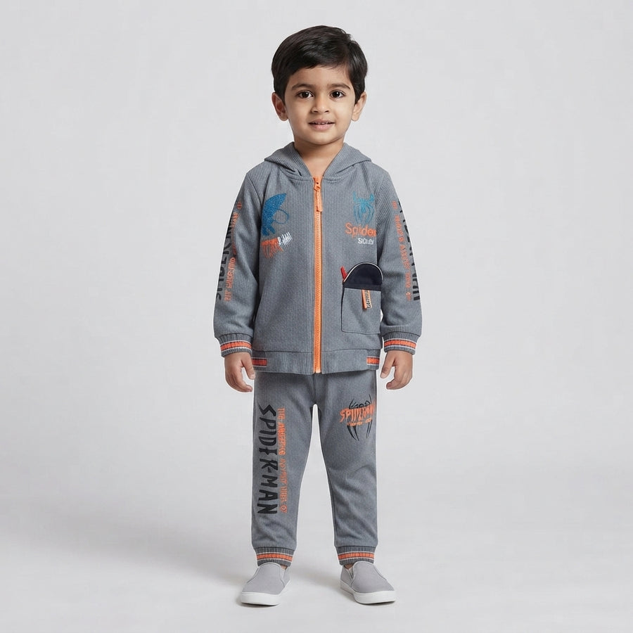 Boys Premium Velvet 2 Piece Winter Suit Casual Wear Soft and Stylish