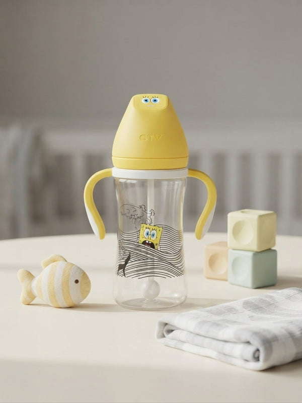 Yellow SpongeBob Baby Feeder Medicated  8 Oz