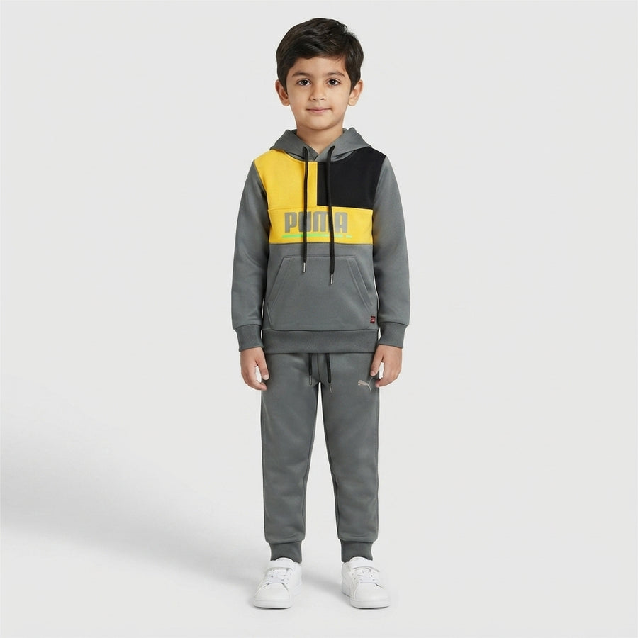 Boys Grey Color lock Athletic Tracksuit