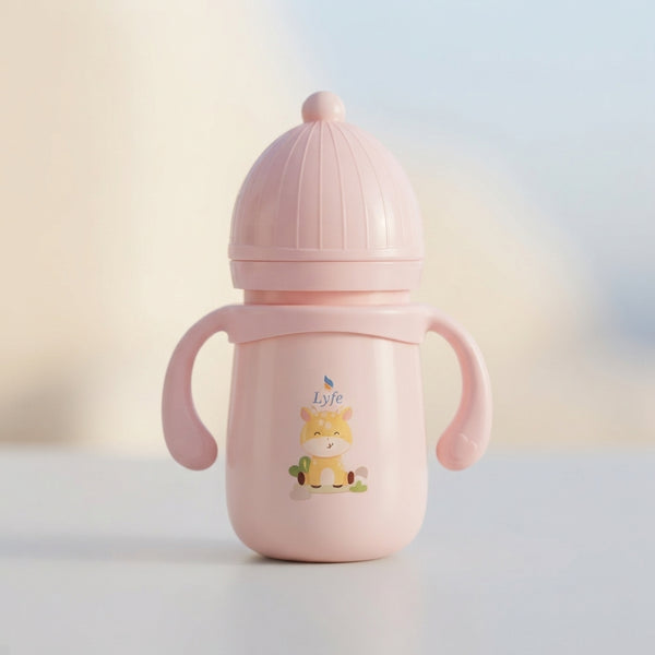 7oz Silicone Baby Feeder Pink