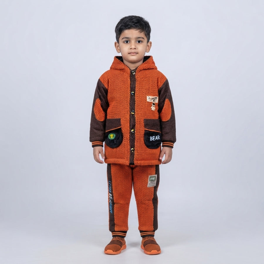 2 Piece Velvet Suit for Boys | Stylish Winter Kids Outfit
