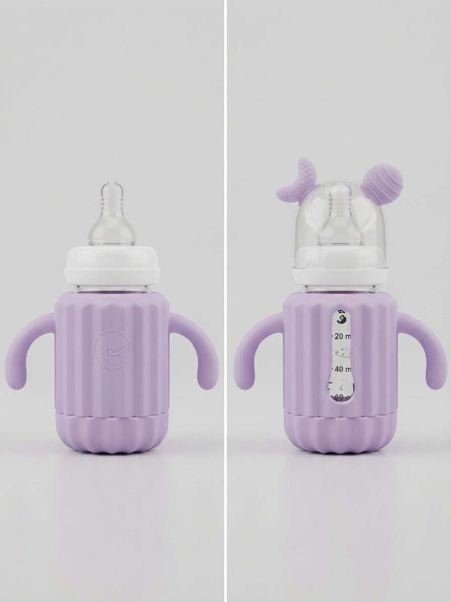 Baby Feeder Glass 120ml Purple