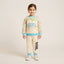 Girls 2 Piece Fleece Sky Blue Suit | Warm Winter Outfit