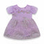 Purple Sequin Embroidered Party Frock