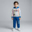 2 Piece Boys Blue Winter Suit, Stylish and Comfortable Kids Outfit