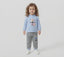 Newborn Girls Stylish Two Piece Hooded Sweatshirt Set