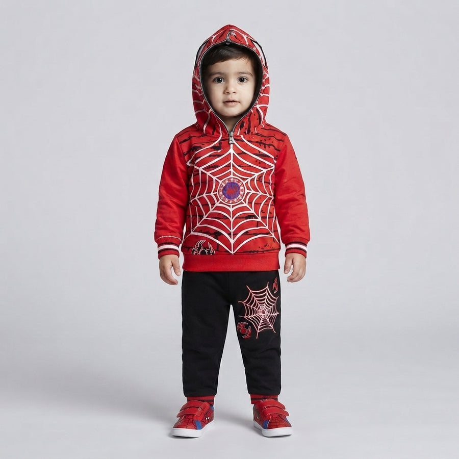 Boys Spider-Man Print Two Piece Suit | Kids Casual Wear 1–2 Years