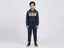 Boys Blue Black & Mustard Hooded Winter Tracksuit