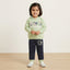 Fresh Green & Blue 2 Piece Stylish Wear for Girls | Winter Kids Outfit