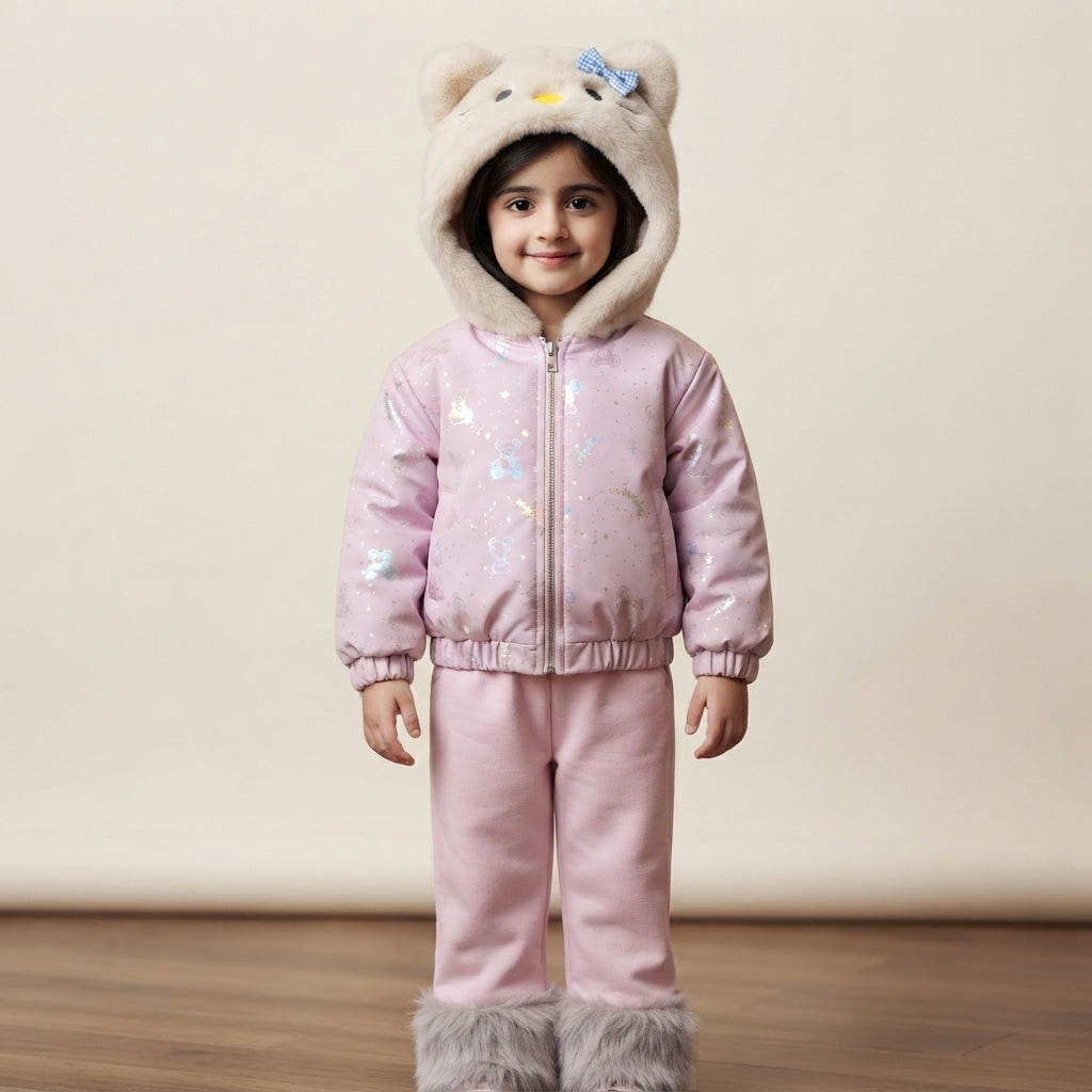Girls 2-Piece Winter Suit – Stylish Warm