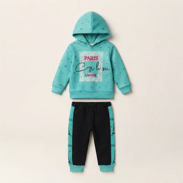 Girls 2 Piece Hoodie Style Winter Suit — Photo 2