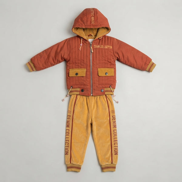 Boys Rust & Mustard "Denim Collection" Winter Tracksuit
