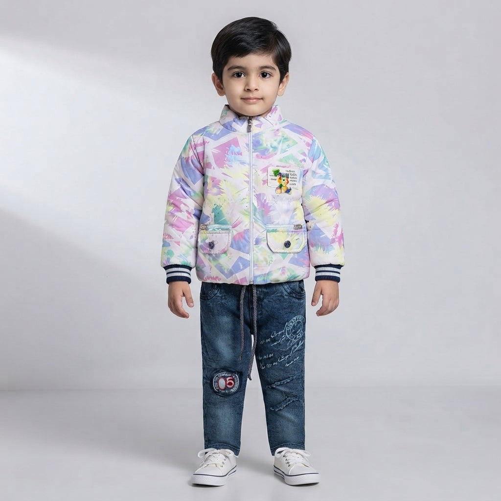 Kids Parachute Two Piece Suit | Premium Boys Casual Winter Tracksuit