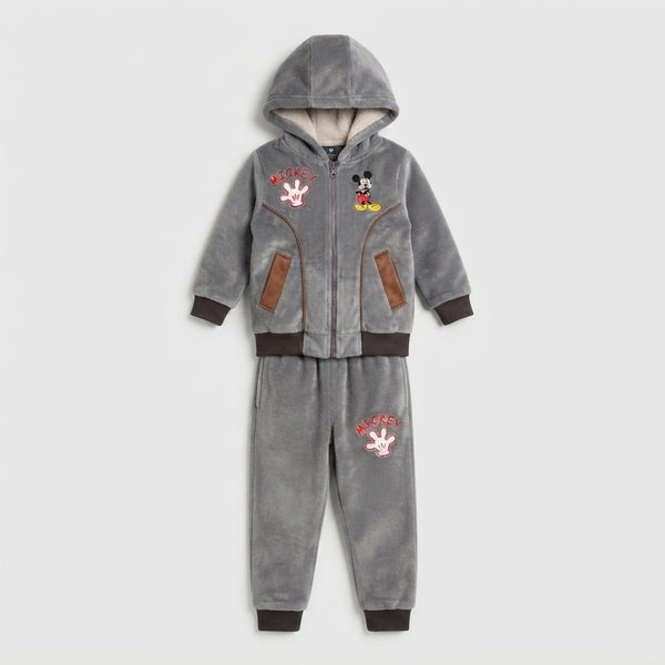 Boys Grey Mickey Mouse Tracksuit Set — Photo 2