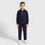 Boys Navy Embossed Half-Zip Tracksuit | Iqra Garments