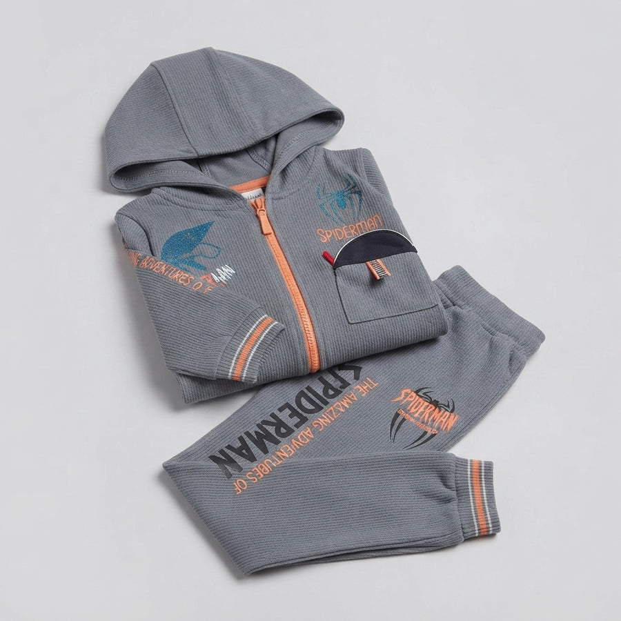Boys Premium Velvet 2 Piece Winter Suit — Photo 2
