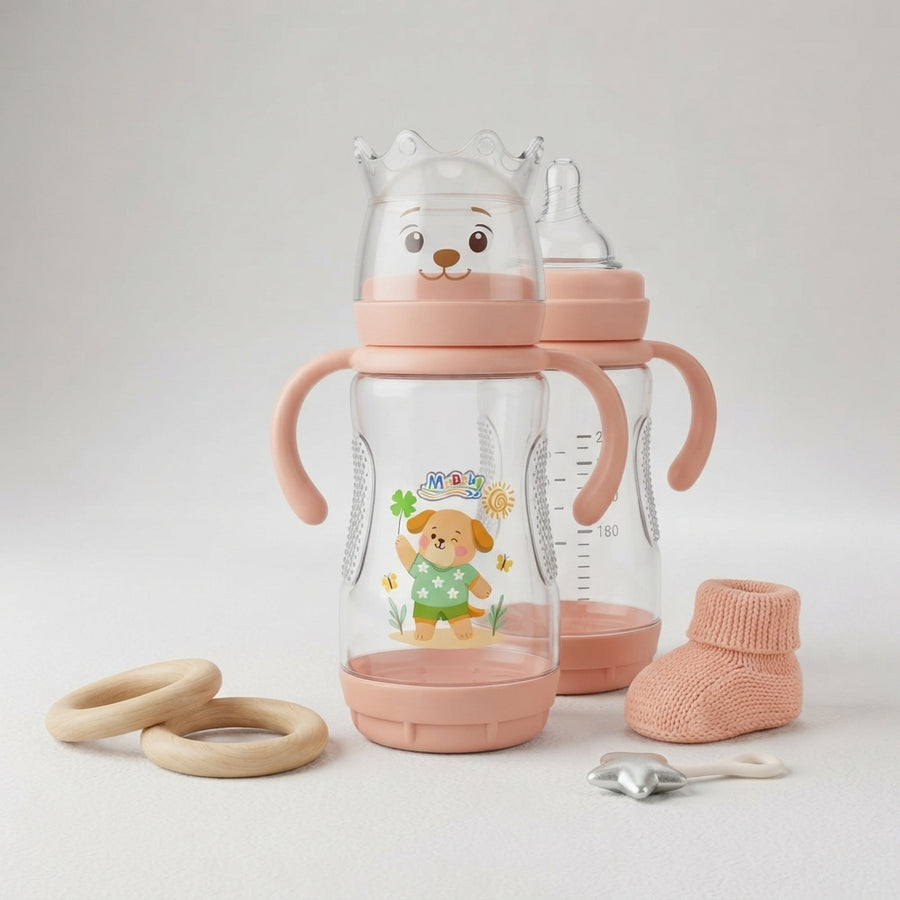 Print Baby Feeder with Crown 180ml