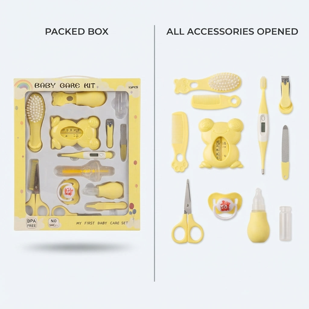 Yellow Baby Care Kit  For Grooming