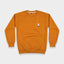 Boys Mustard Textured Crewneck Sweatshirt