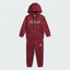 Boys Maroon Fleece Hoodie and Jogger 2-Piece Tracksuit Set