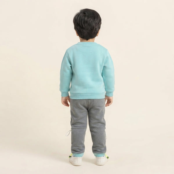 Boys 2 Piece Winter Suit Stylish Shirt Trouser Set — Photo 4