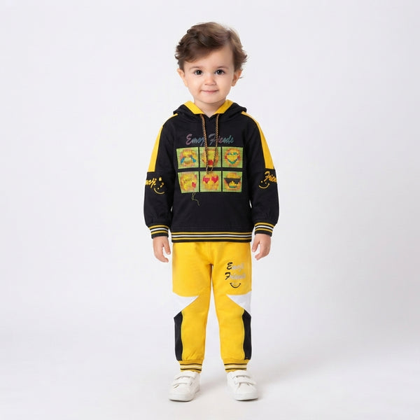2 Piece Fleece Suit for Kids, Stylish Kids Winter Velvet Outfit