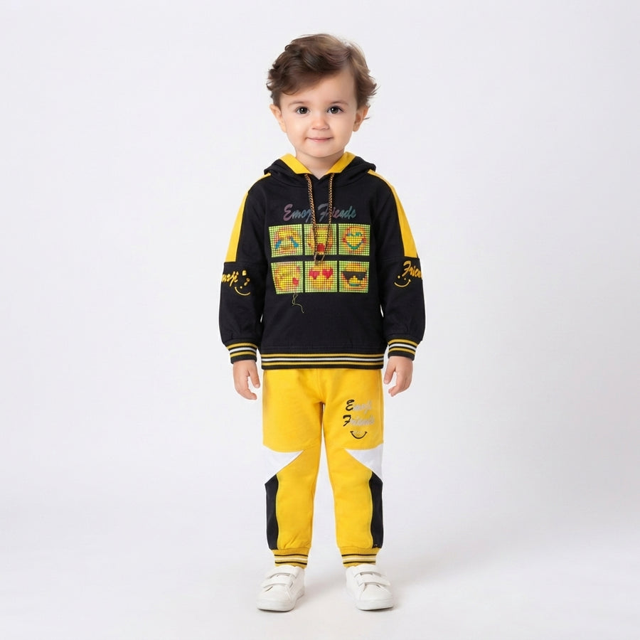 2 Piece Fleece Suit for Kids, Stylish Kids Winter Velvet Outfit