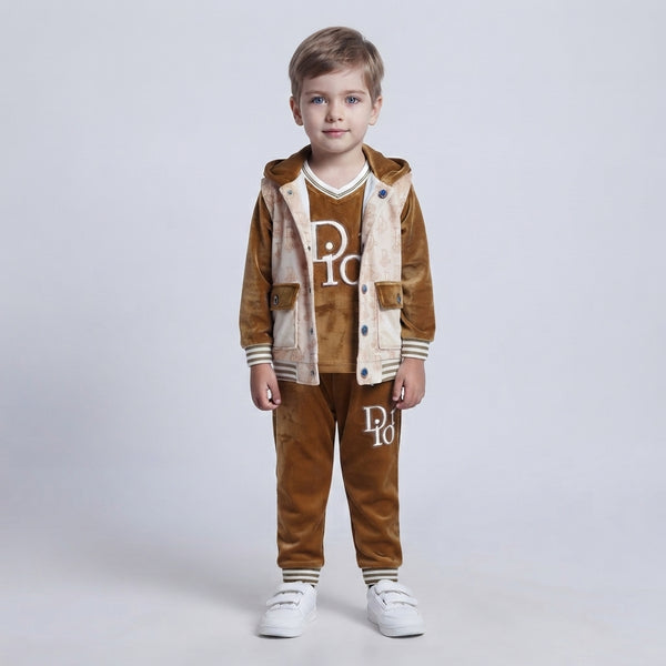 Boys Premium 3 Piece Suit Stylish and Elegant Winter Outfit