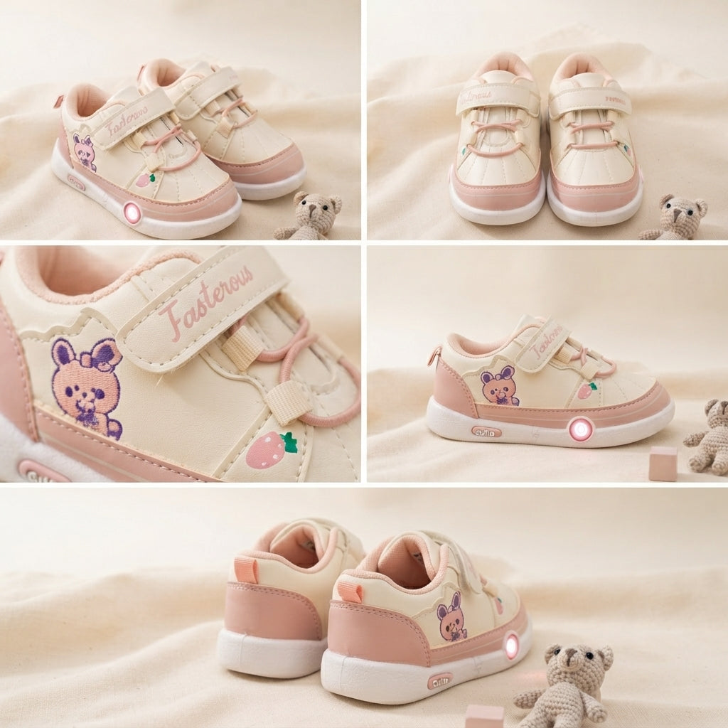 Baby Sneakers with Panda Design For Boys