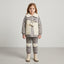 Girls Floral Zip Hoodie & Fur Jogger Set