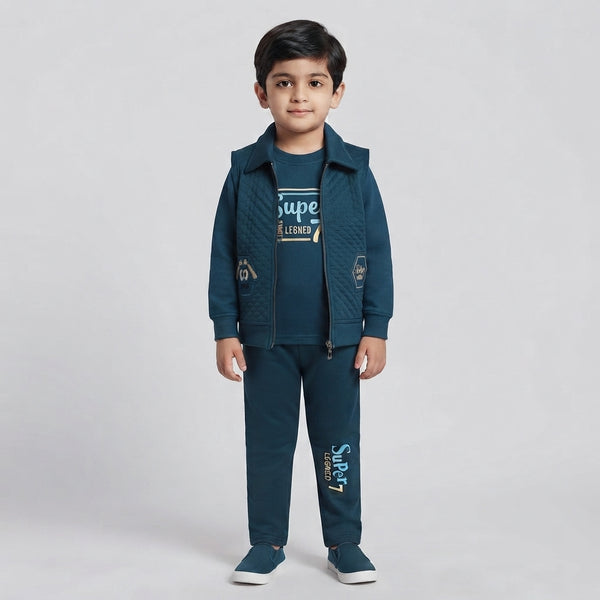 Premium Boys Velvet 3 Piece Winter Suit – Smart Party Outfit