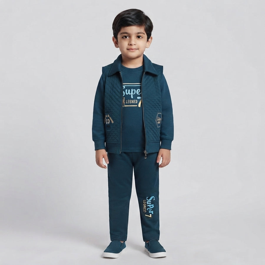 Premium Boys Velvet 3 Piece Winter Suit – Smart Party Outfit