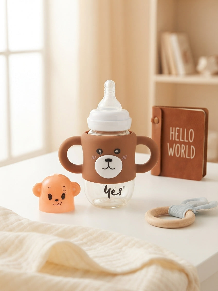 Medicated Baby Feeder 150ml  Brown Bear Design