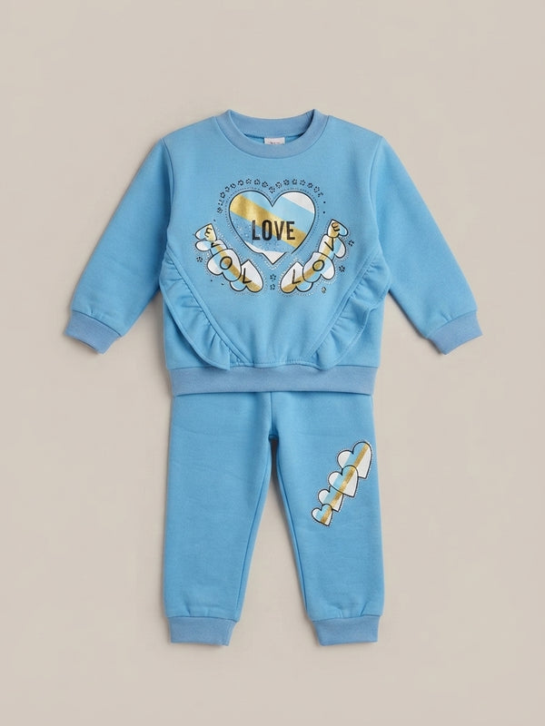 Girls' Love Follow Ruffled Set — Photo 2