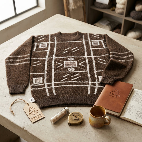 Boys Brown Winter Sweater, Warm Cozy and Stylish Kids Winter Wear